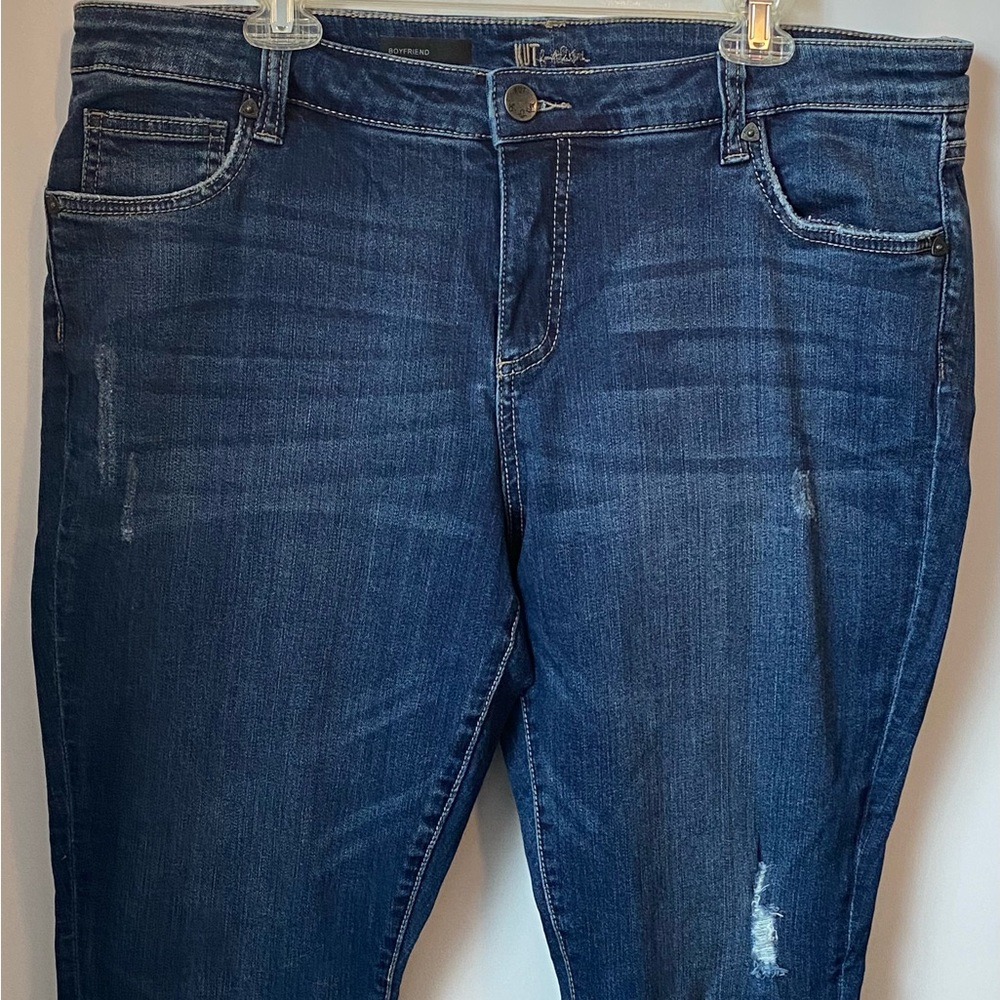 Kut from the Kloth Distressed Boyfriend jeans